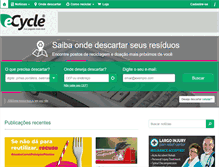 Tablet Screenshot of ecycle.com.br